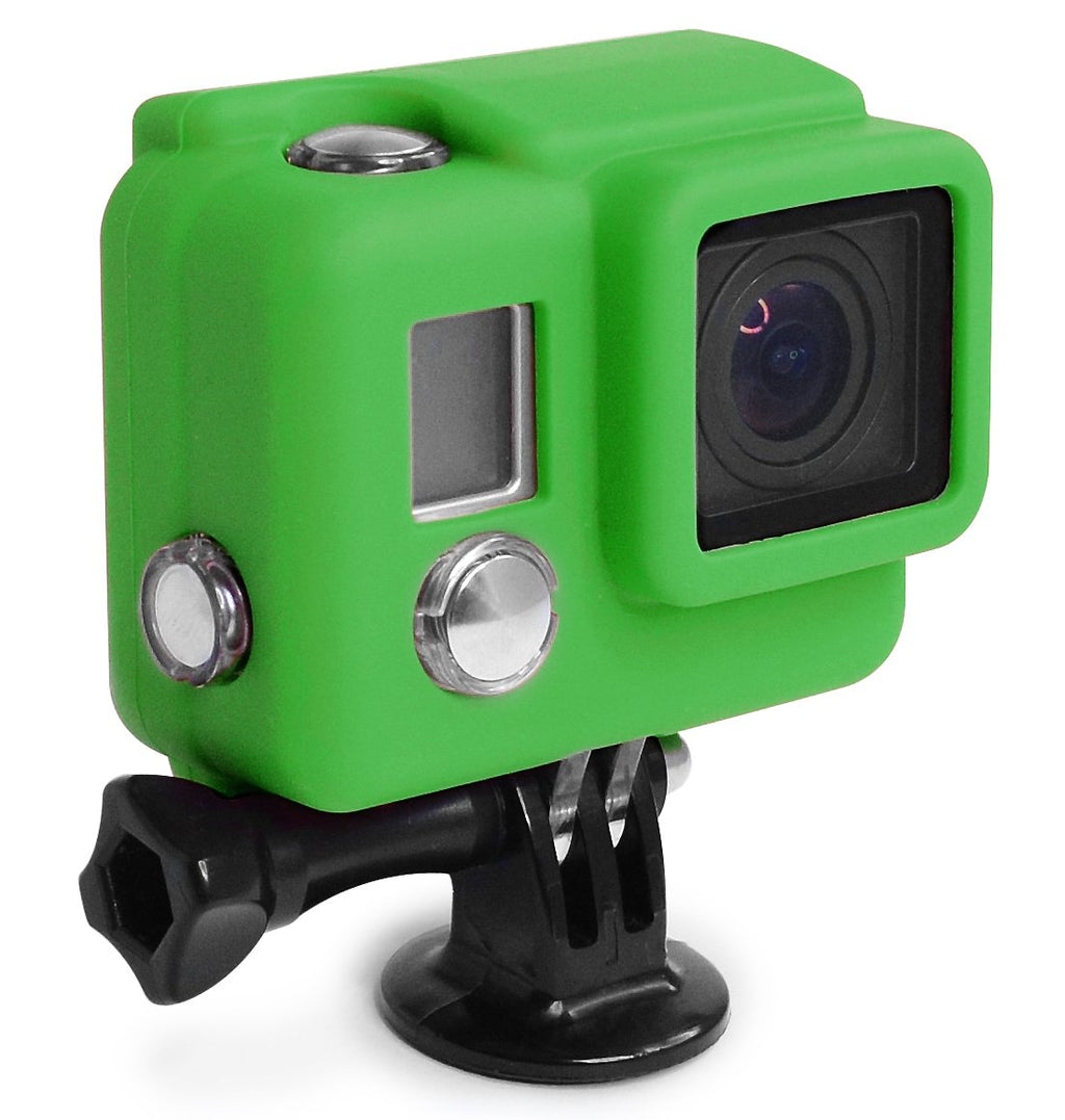 XSories Silicone Cover HD3+, Cover Fits All GoPro 3, GoPro 3+ Camera Housings, GoPro Accessories, GoPro 3 Accessories, GoPro 3+ Accessories (Green) Green