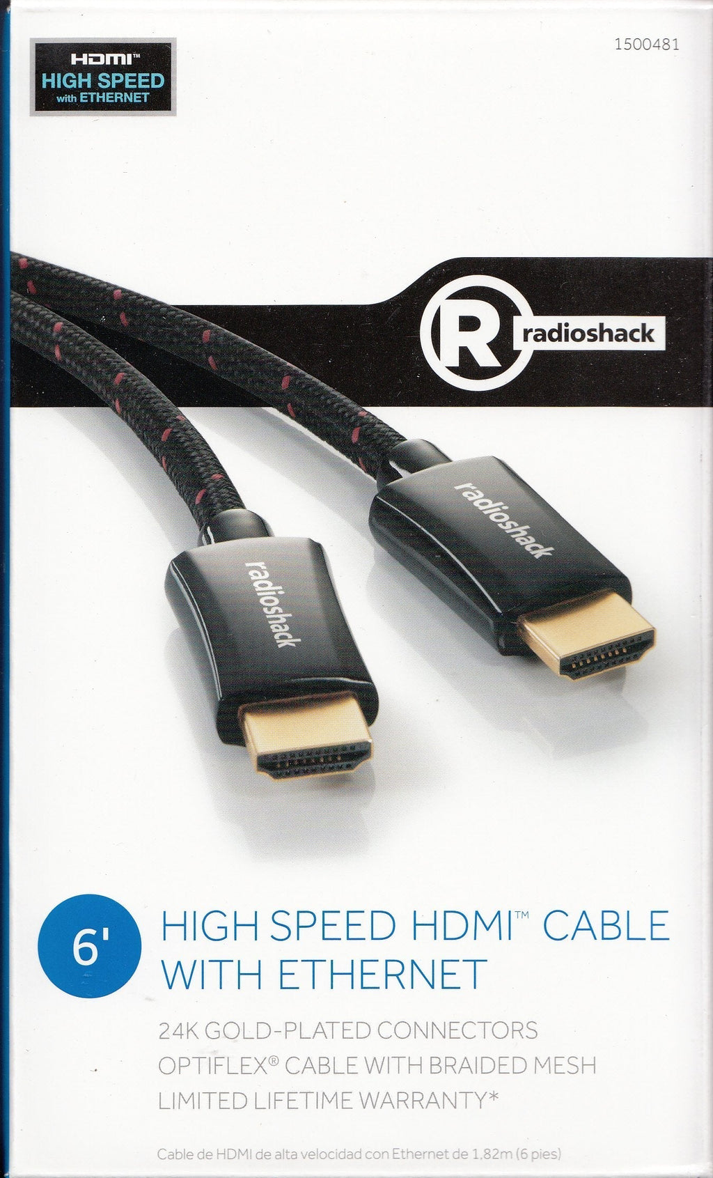 Radioshack 6' High Speed Hdmi Cable with Ethernet