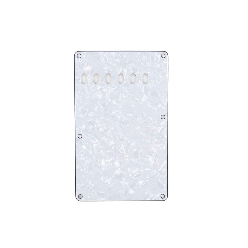 Musiclily Pickguard Strat Back Plate Tremolo Cavity Cover Vintage Style Backplate for Fender US/Mexico Made Standard Stratocaster Modern Style Electric Guitar,4Ply White Pearl Pearl White