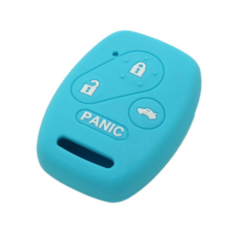 SEGADEN Silicone Cover Protector Case Holder Skin Jacket Compatible with HONDA 3+1 Button Remote Key Fob CV2206 Light Blue