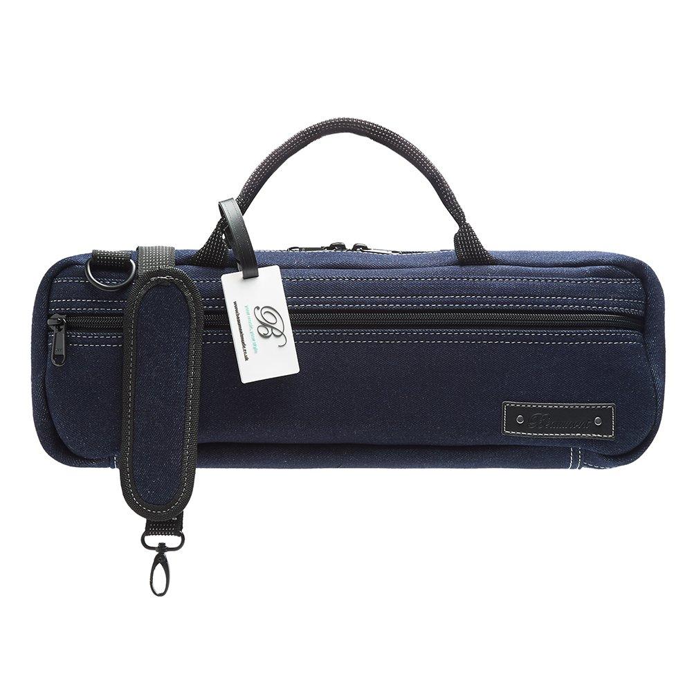 Flute Case Cover - Beaumont C-Foot Flute Bag - Blue Denim