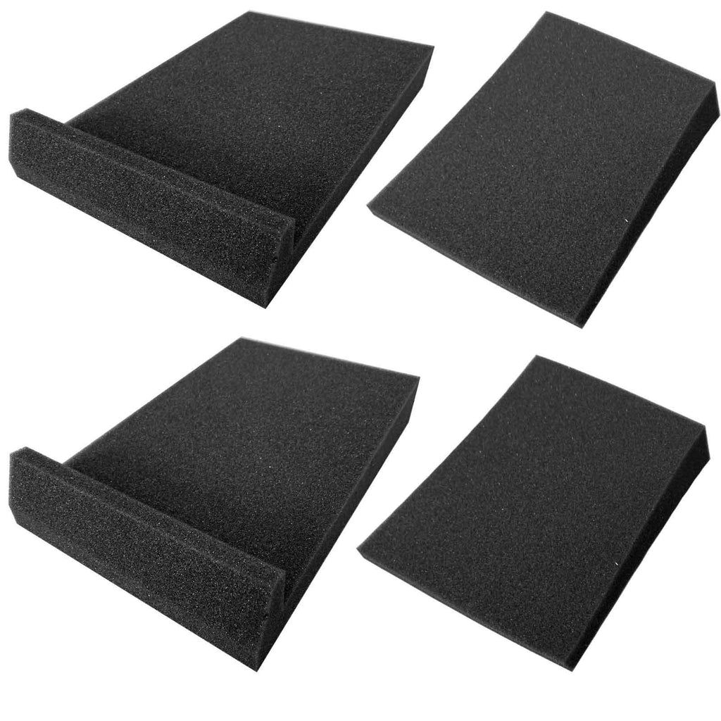 [AUSTRALIA] - Mybecca Studio Monitor Isolation Pads, Suitable for 8" inch Speakers, 2 Pads Acoustic Foam for Significant Sound Improvement, Prevent Vibrations and Fits most Stands (2" x 8" x 12") - Color:Charcoal 2 PACK 