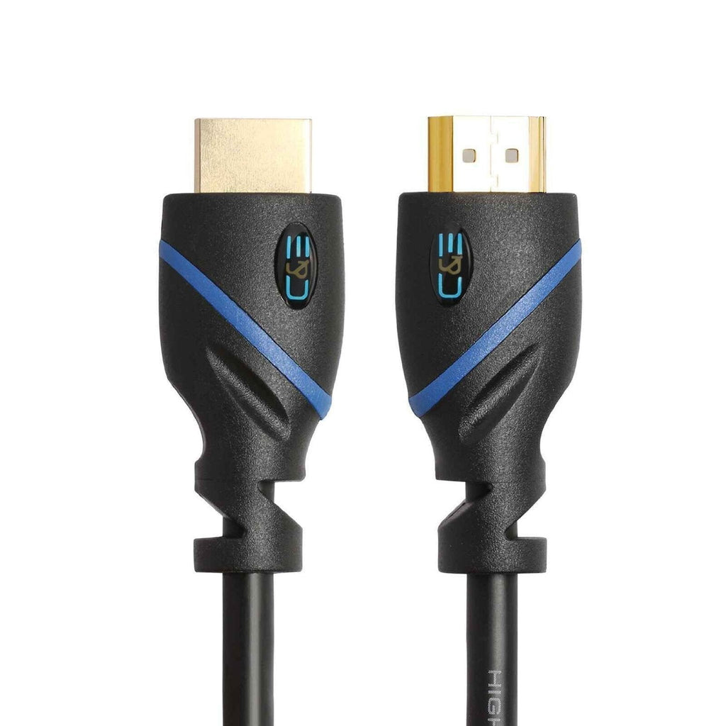 12ft (3.6M) High Speed HDMI Cable Male to Male with Ethernet Black (12 Feet/3.6 Meters) Supports 4K 30Hz, 3D, 1080p and Audio Return CNE570372 12ft 1 Pack HDMI Male-Male
