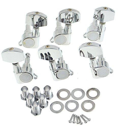 3R 3L Chrome Acoustic Electric Guitar Tuning Pegs keys Machine Heads