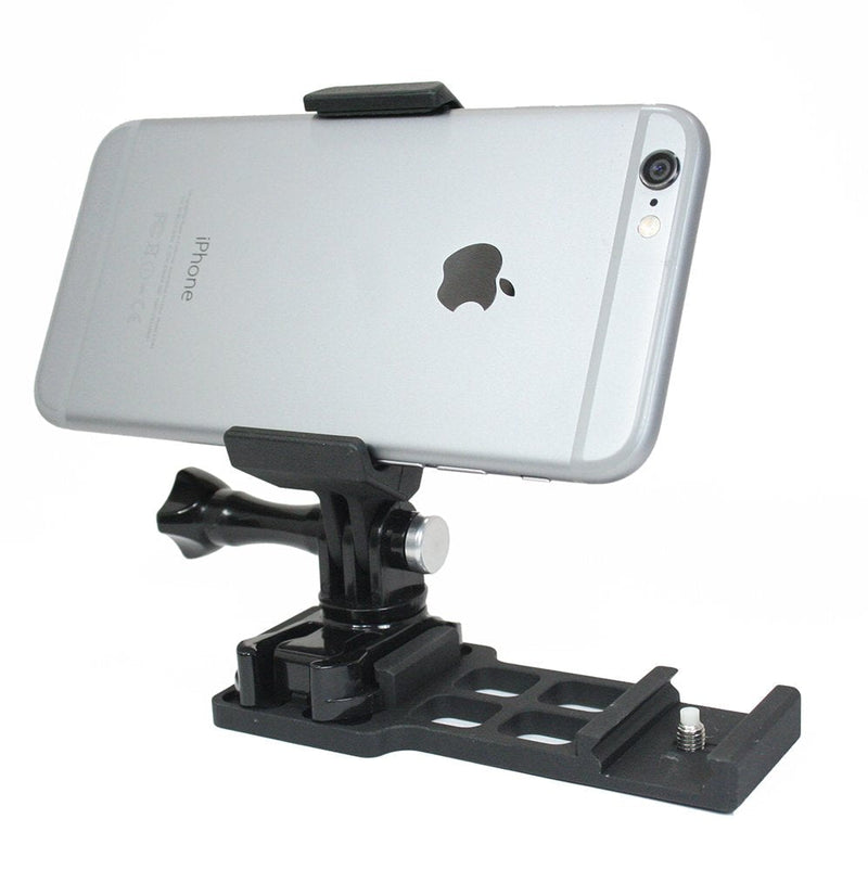 Action Mount - Cantilever Picatinny Rail Mount + Locking Smartphone Mount for Video Recording. Spring Loaded Smartphone Holder; Fully Adjustable + Wrench. (Cantilever Rail) Cantilever Rail