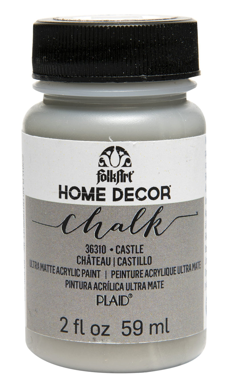 FolkArt 36310 Home Decor Chalk Furniture & Craft Paint in Assorted Colors, 2 ounce, Castle