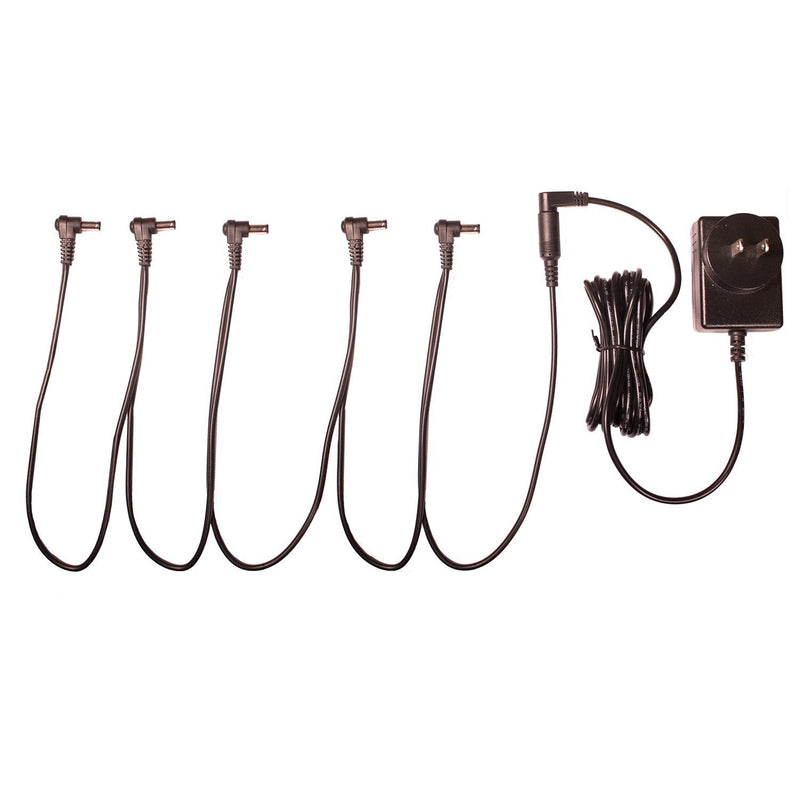 [AUSTRALIA] - ChromaCast 5 Plug Daisy Chain Cable for Effects Pedals & 9V AC Power Adapter (CC-DC5-KIT) 5 Plug Daisy Chain Cable with 9V Power Adapter 