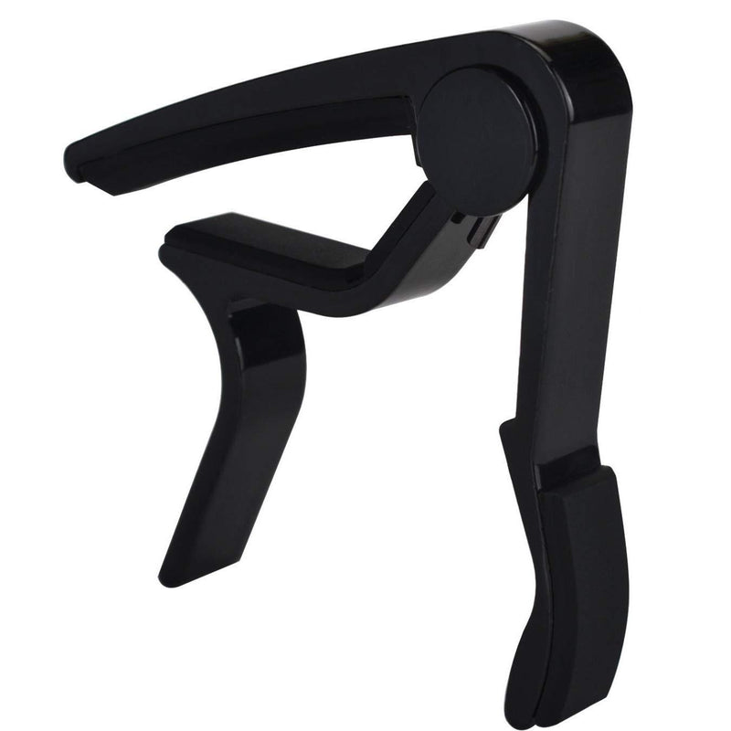 6-String Acoustic & Electric Guitar Capo- Single Handed Capo (MA-12-F) Classic Black