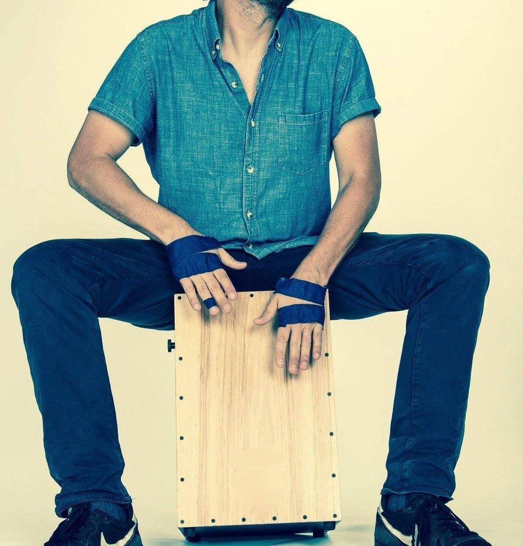 Eucatape Eucalyptus Infused Hand Drumming Tape - Heals and Protects Hands from Blisters Cuts Dry Skin, Better than Drum Gloves for Drum Sets Sticks Percussion, Navy