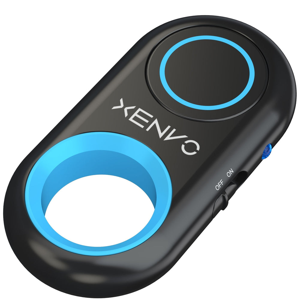 Xenvo Shutterbug - Camera Shutter Remote Control - Bluetooth Wireless Selfie Button Clicker - Compatible with iPhone, iPad, Android, Samsung, and Google Pixel Cell Phones, Smartphones and Tablets Blue