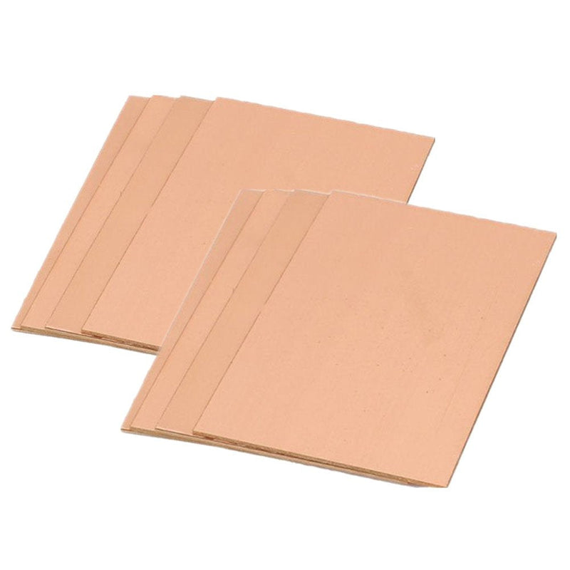 GeeBat 10PCS Double-Sided Copper Clad Laminate PCB Circuit Board 70x100mm 7x10cm FR4 1.5MM Thickness DIY Prototyping PCB Board