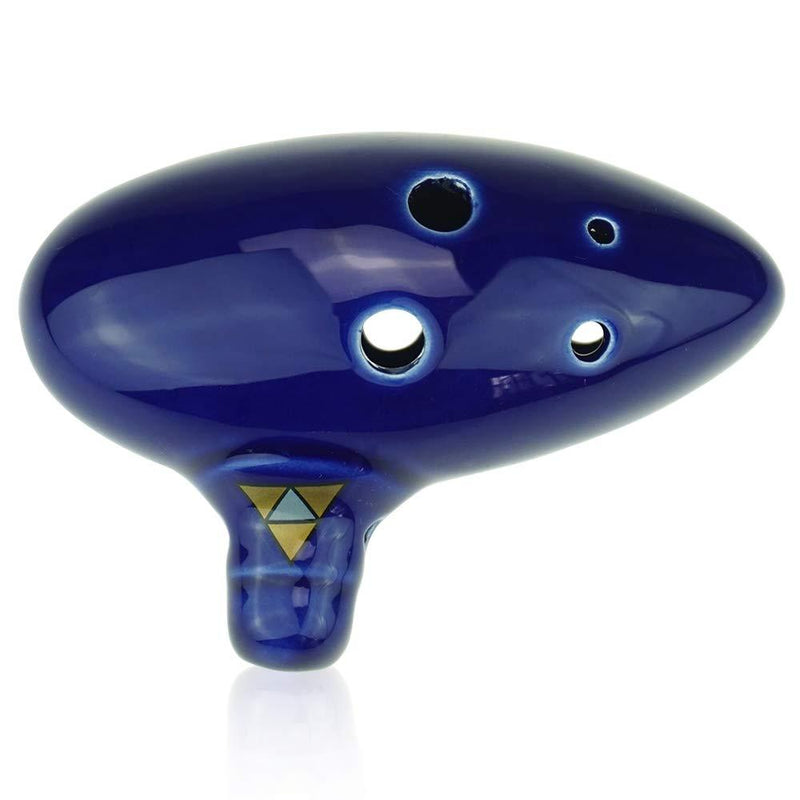 6 Hole Ocarina,Ocarina of Time Replica by Ocarinawind - Legend of Zelda Ocarina of Time Replica (Blue) Blue