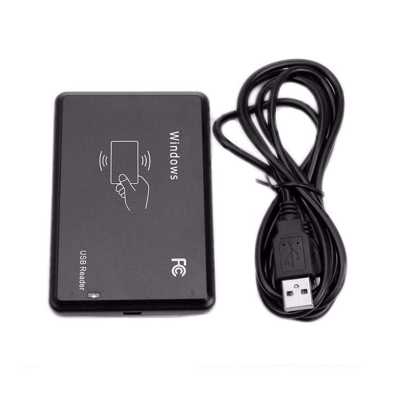 HiLetgo 125Khz EM4100 USB RFID ID Card Reader Swipe Card Reader Plug and Play with Cable First 10 Digit