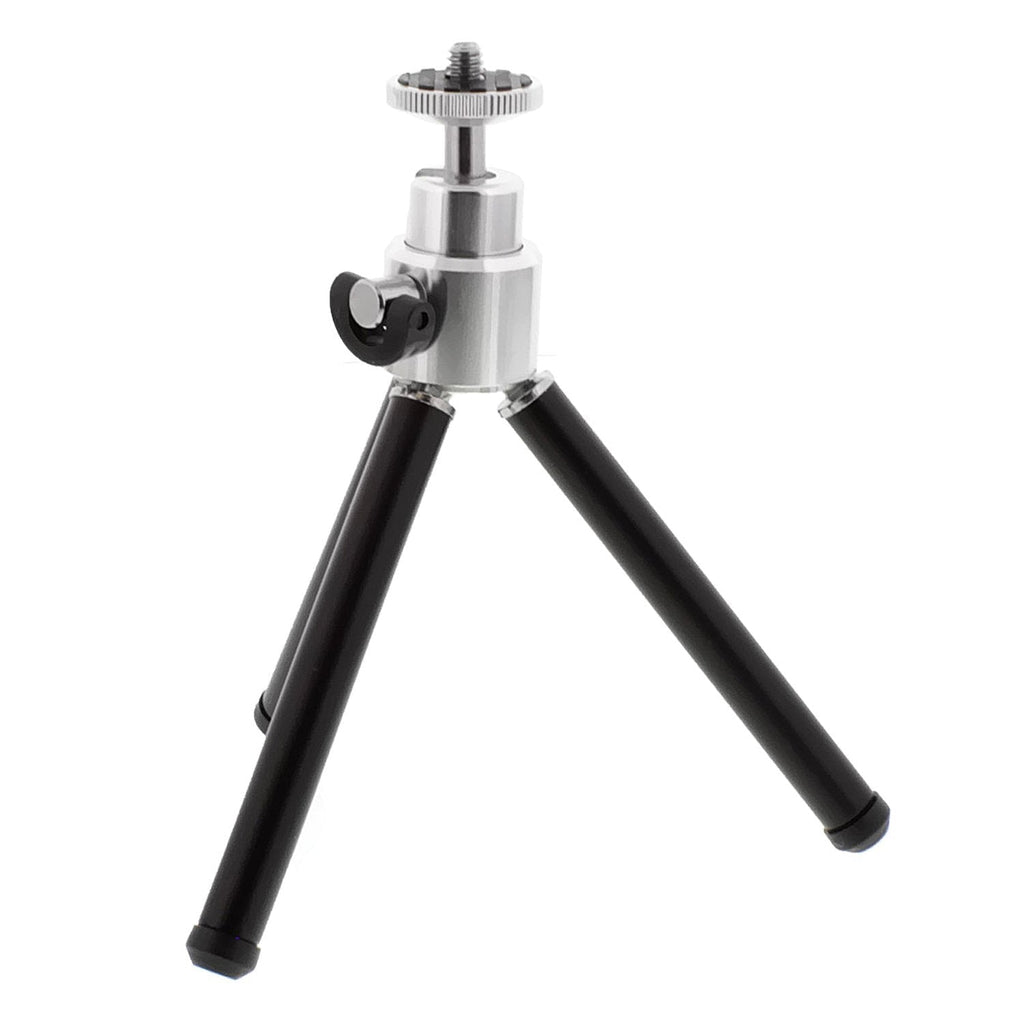 Albinar Alloy Rotating 8" Mini Telescoping Legs Tripod Stand with Pan Head with Tilt for Digital Cameras, Smartphones and Webcams