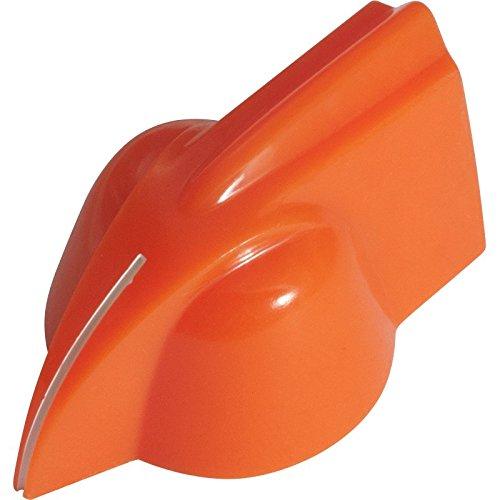 Knob - Chicken Head, Raised, Color: Orange