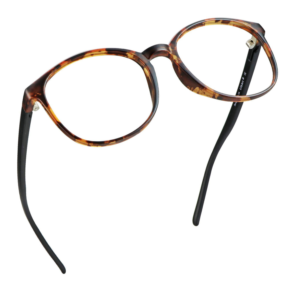 LifeArt Blue Light Blocking Glasses, Anti Eyestrain, Computer Reading Glasses, Gaming Glasses, TV Glasses for Women Men, Anti Glare (Tortoise, No Magnification) +0.00(No Magnification) 01_days_tortoise