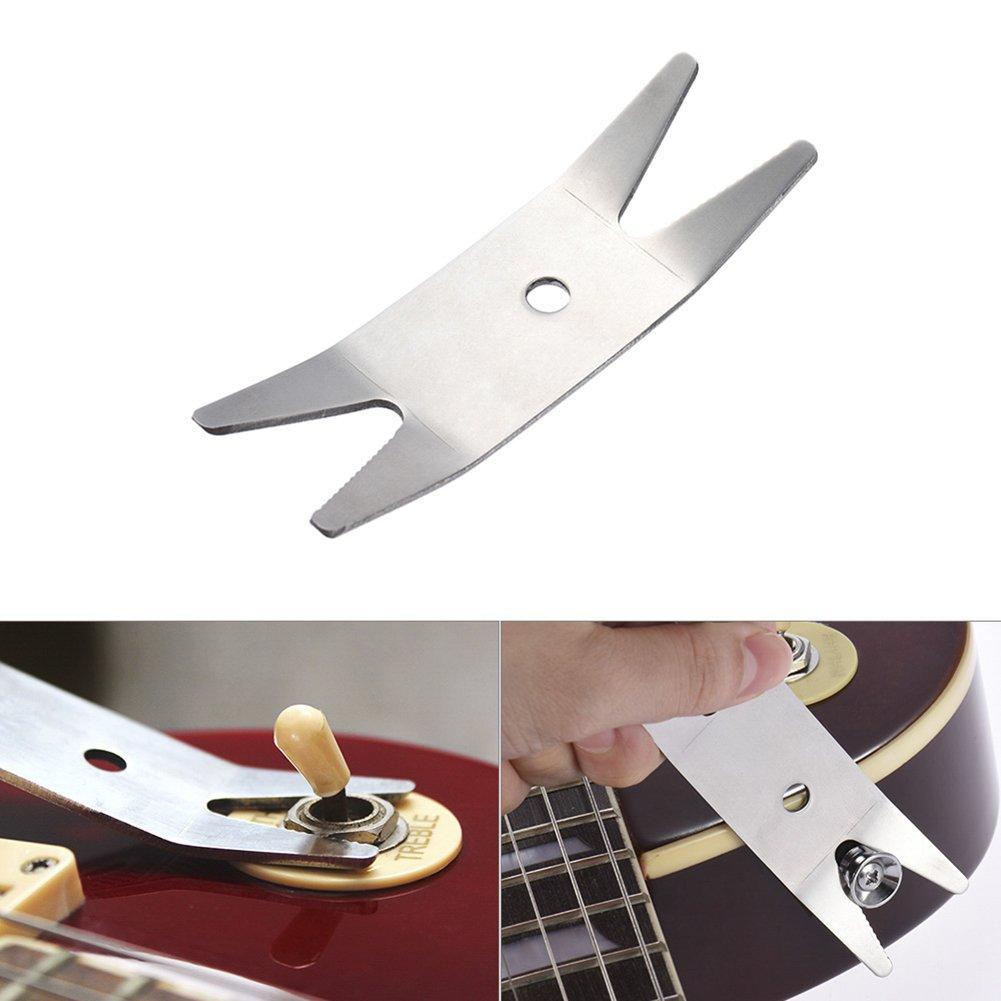 Guitar Bass Stainless steel Multi-tool Spanner Wrench for Guitar Switch Knob Tuner Guitar Parts & Accessories