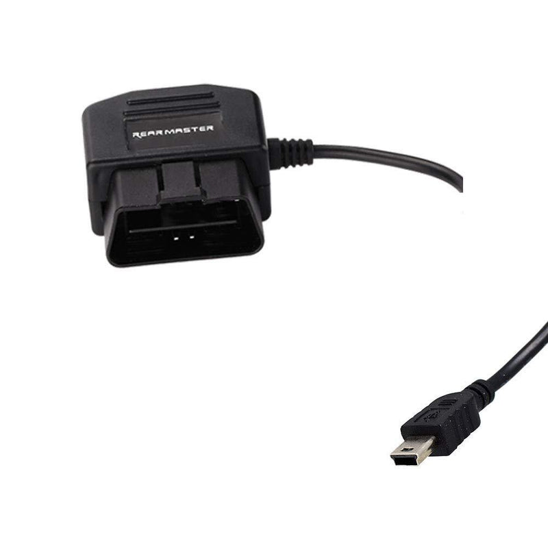 REARMASTER Universal OBD Power Cable for Dash Camera,24 Hours Surveillance / Acc Mode with Switch Button(Mini USB Port)