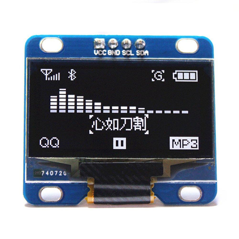 DIYmall 1.3" White I2C IIC Serial 128X64 OLED LCD LED Display Module for Arduino 51 MSP420 STIM32 SCR