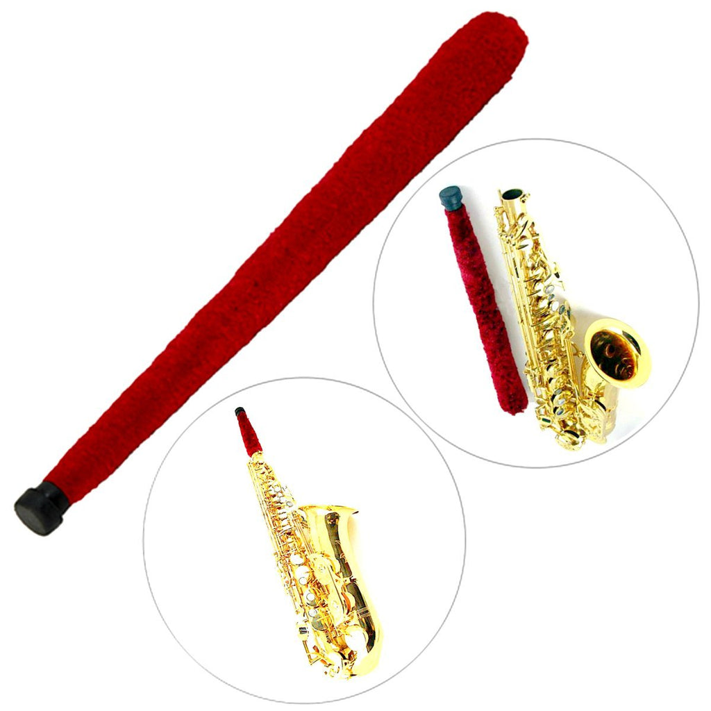 Luvay Alto Sax Saxophone Pad Saver, Brush Cleaner Maintain Care Tool (Red) Red
