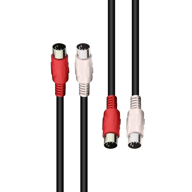 [AUSTRALIA] - AxcessAbles MID-203 Dual 5-Pin to Dual 5-Pin MIDI Cable (10 ft) 