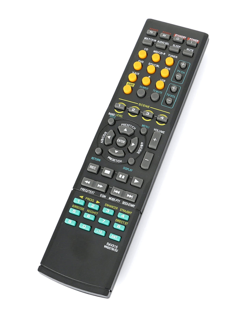 RAV315 Replaced Remote fit for Yamaha AV Receiver HTR-6050 RX-V561 RX-V3800 RX-V650 V459 RX-V663 V757 RX-V640 RX-V363 V377 V620 V640 V1500 HTR-6230 640 377 RXV620 WN22730EU Home Audio