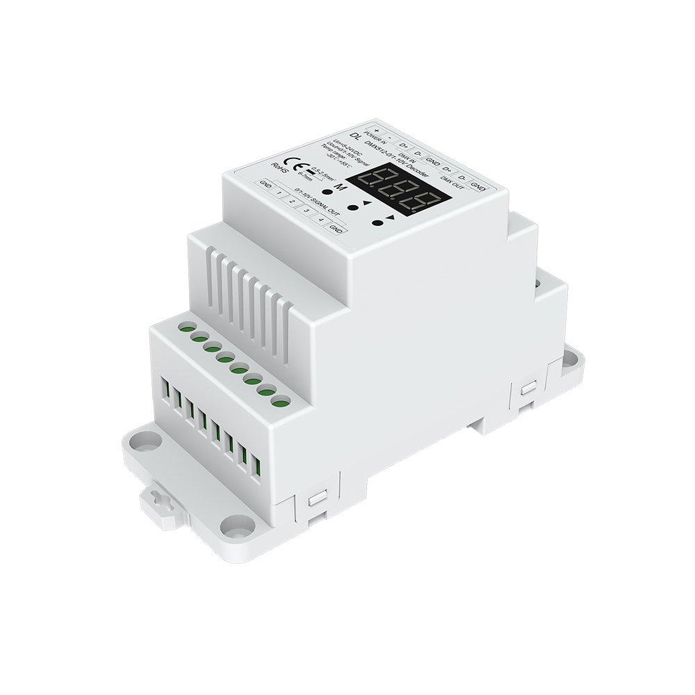 [AUSTRALIA] - DMX512 to 4CH 0-10V Decoder 0-10V LED Dimmer DMX512 Signal to 0-10V Signal RGB/RGBW controller 4 Channel Dimmer 5-24V 