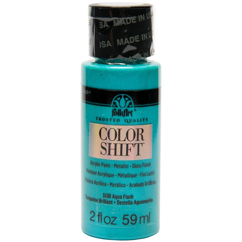 FolkArt Color Shift Acrylic Paint in Assorted Colors (2 ounce), Aqua Flash 2 Ounce