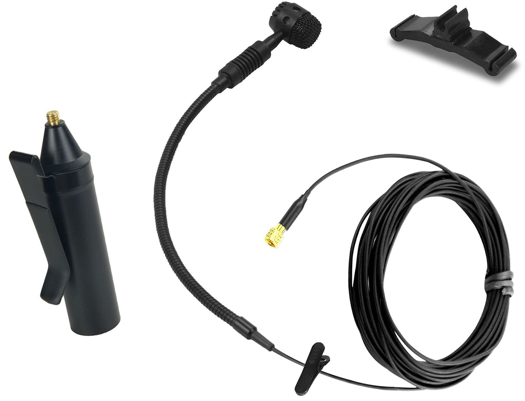 HEIMU Clip On Instrument Condenser Microphone + Universal Clip (for Cello) for Cello
