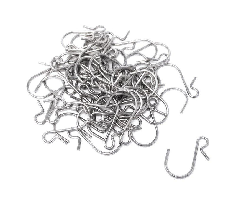 Honbay 50pcs Polished Metal Clip Hanging Hooks