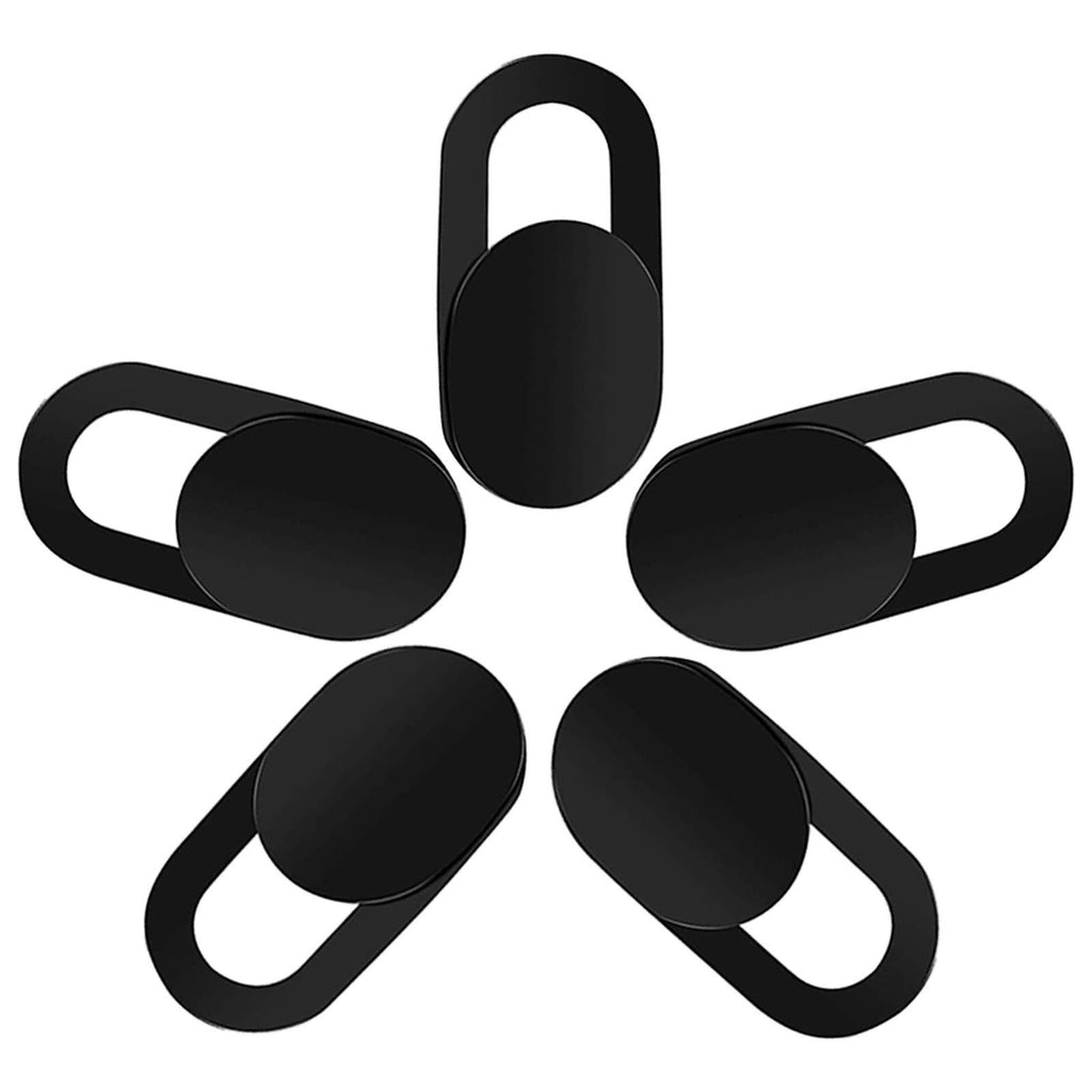 Webcam Cover, Webcam Cover Slide Compatible with Laptop, Desktop, PC, MacBook Pro, iMac, Mac Mini, iPad Pro, Smartphone,Protect Your Privacy and Security,Strong Adhesive (Black) Black