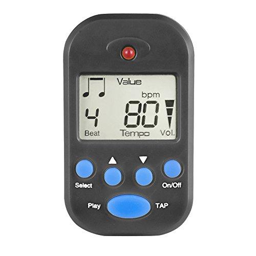 Luvay Digital Metronome - Mini Portable, Multifunctional, Clip on, Beat Tempo - with Battery for Piano, Guitar, Violin, Drum, Flute etc. (Black) black