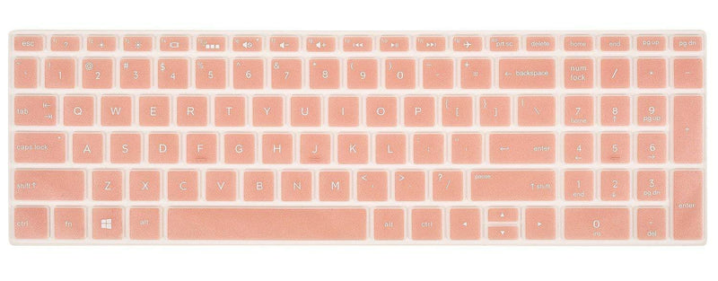 iKammo Keyboard Cover Skin Compatitle 17.3" HP Envy 17M 17M-AE011DX 17M-AE111DX 17M-BW0013DX,HP Pavilion x360 15-BR075NR,HP Pavilion 15-BS 15-BW 15-CC 15-CB 15-CD,HP Envy x360 15M-BP 15M-BQ ROSE-GOLD