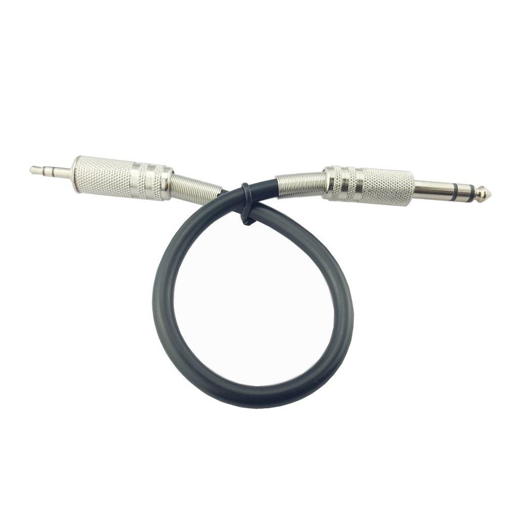 [AUSTRALIA] - MMNNE 3.5mm 1/8" Male to 6.35mm 1/4" Male TRS Stereo Audio Cable for iPod, Laptop,Home Theater Devices, and Amplifiers (1Feet) 1Feet 
