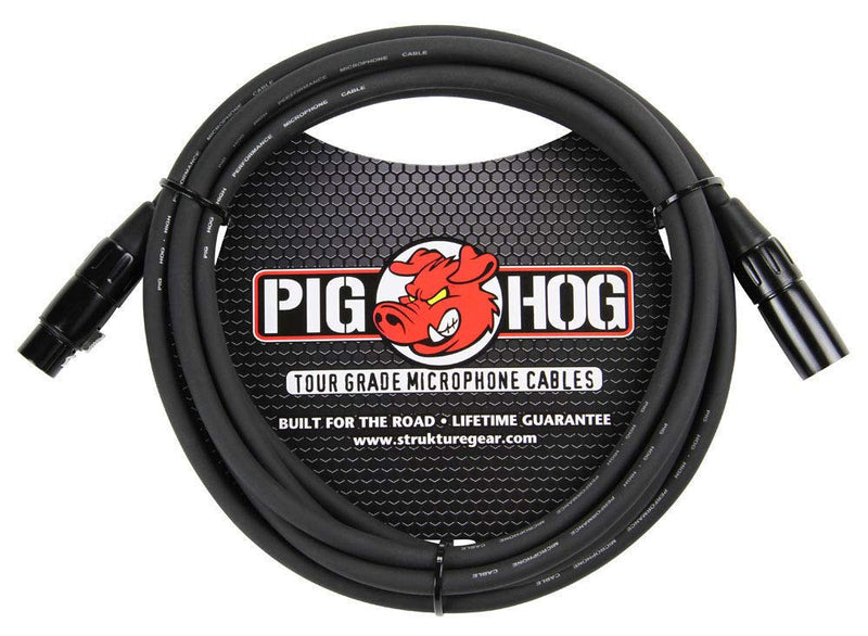 [AUSTRALIA] - Pig Hog PHM10 8mm Tour Grade Mic Cable, XLR 10ft - 2-pack 