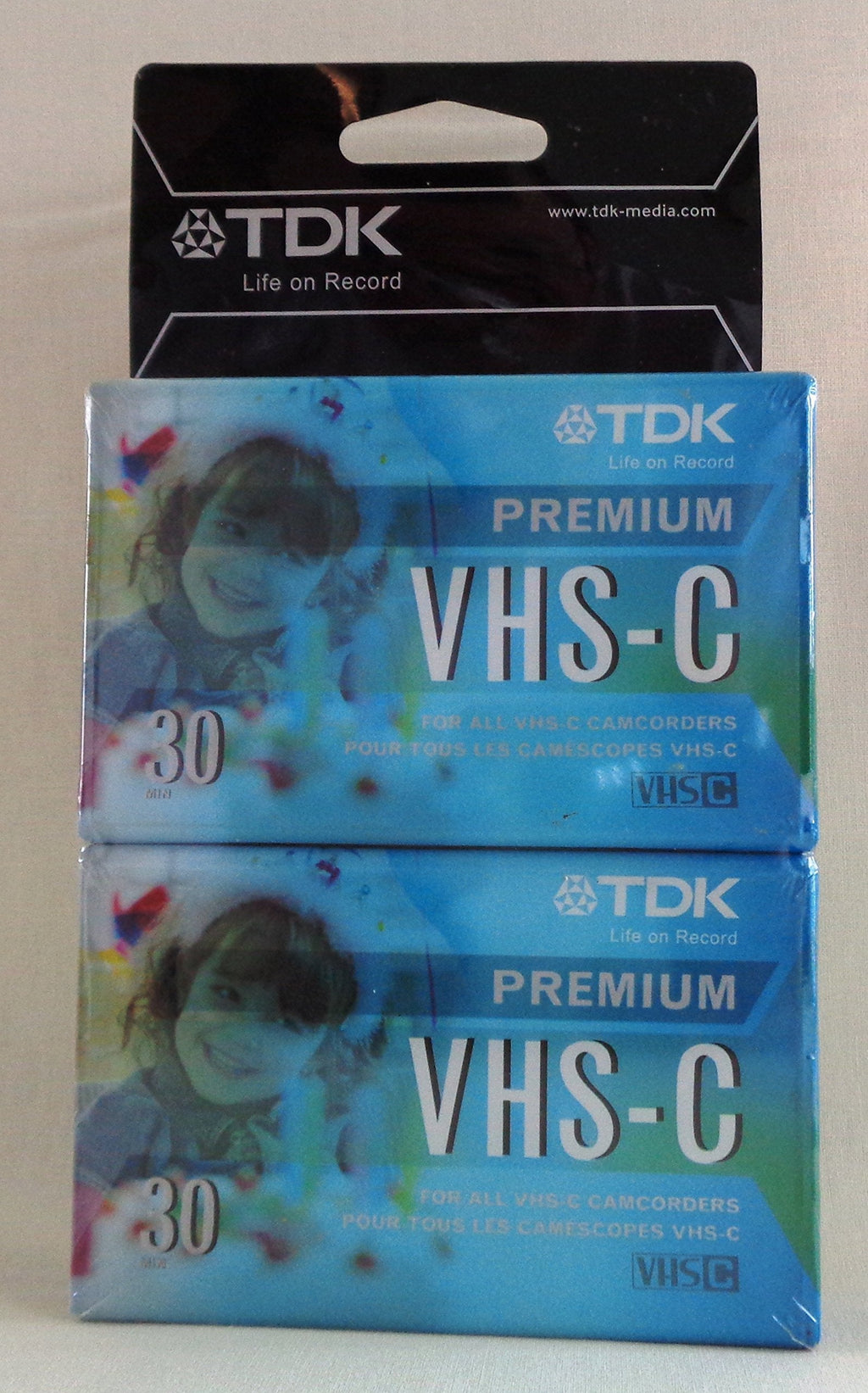 TDK - VHS-C High Grade HG Ultimate Camcorder Blank Media Video Cassette Tape x2