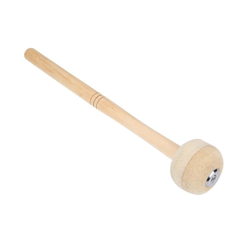 Dilwe Bass Drum Mallet, Maple Stick Wool Felt Head Mallets Hammer Percussion Instrument Accessory 1PC