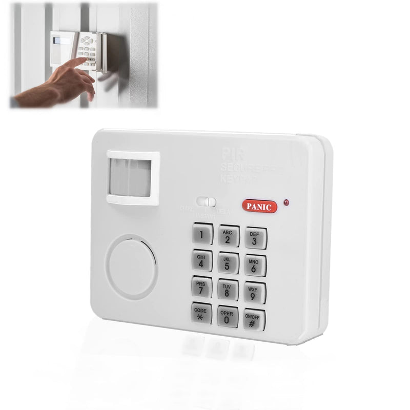 105DB Password Wireless Home Security Emergency Keypad Alarm Siren, Zerone 105° Alarm PIR Motion Sensor Detectors Door Window Home Security System
