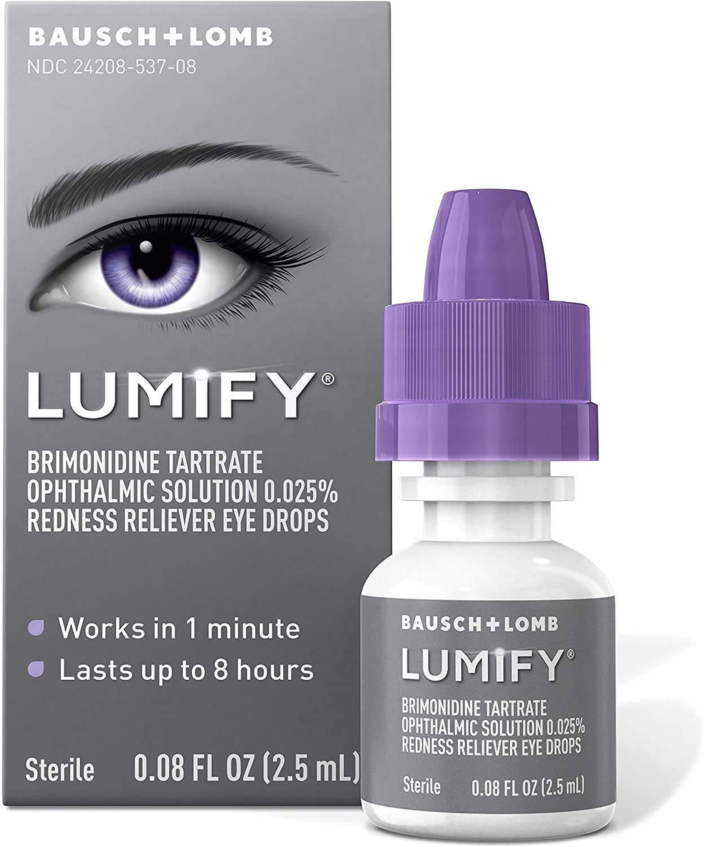 LUMIFY Redness Reliever Eye Drops 0.08 Ounce (2.5mL) 0.08 Fl Oz (Pack of 1)
