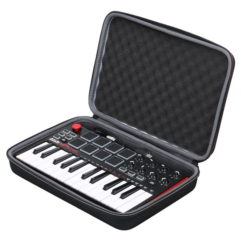 XANAD Hard Protective Case for Akai Professional MPK Mini MKII & MK3 & MPK Mini Play | 25-Key Ultra-Portable USB MIDI Drum Pad & Keyboard Controller