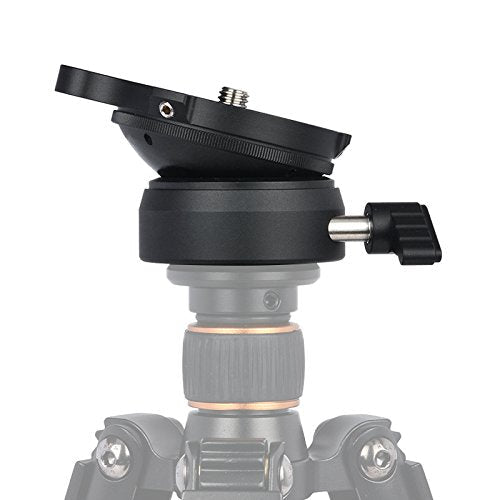 CAVIX DY-60N Leveling Base with 3/8" Screw, ±15° Adjustment Range for SLR, DSLR, 6x6, 6x7 Camera and Tripods