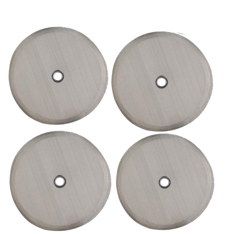 French Coffee Press Replacement Filter - 4.6" Universal 12-Cup (1500ml) Reusable Stainless Steel Metal Filter Mesh for Bodum French Press Coffee Makers, Espresso & Tea Machines(4 Pack) 4.6 Inches