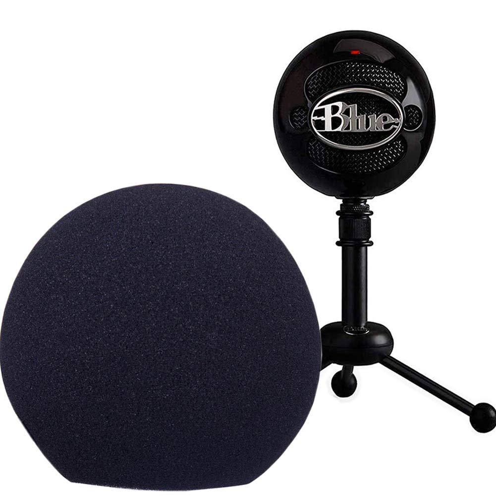 [AUSTRALIA] - Professional Microphone Cover Foam Microphone Windscreen Wind Cover for Blue Snowball,Black 1 Pack 