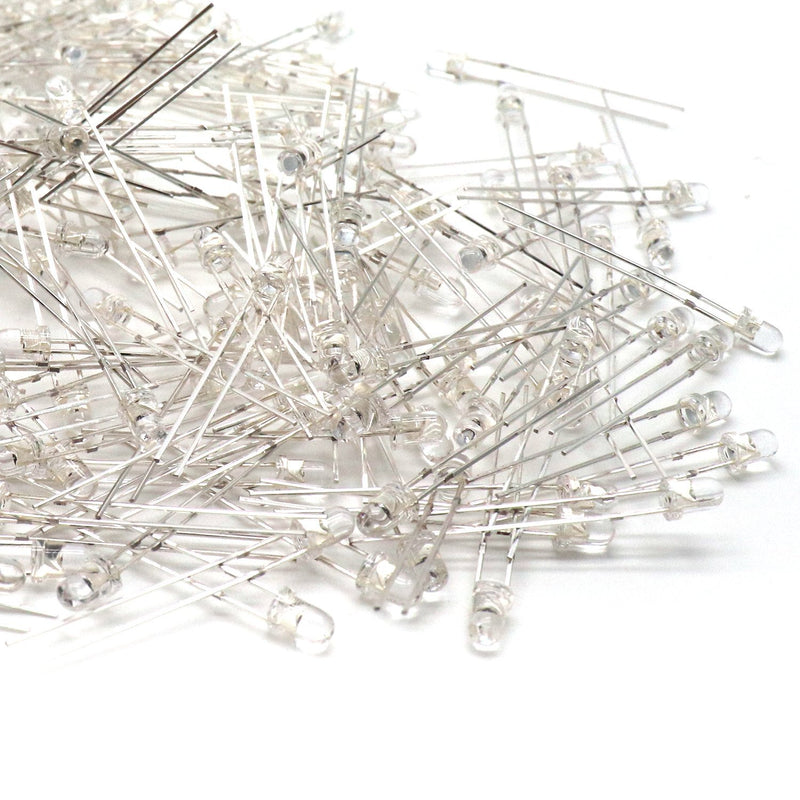 Xiaoyztan 200 Pcs Infrared Diode DC 1.5-5V 80mA 0.1W LED IR 940nm Emission Diffuser