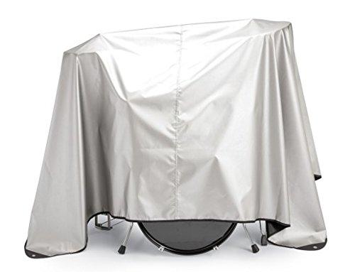 [AUSTRALIA] - Maloney StageGear Drum Set Dust Cover with Weighted Corners - Water Resistant Black Nylon Keeps it Free from Dust, Dirt, & Moisture; Silver Acrylic Coating Protects from Sun ( 80 x 108 inches) 63061 