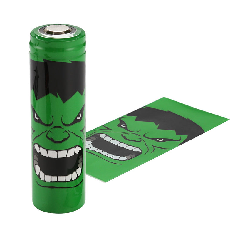 Pre-Cut 20700 Battery Wraps Cover 100 Packs Protective Sleeve Heat Shrink Wraps (Hulk)