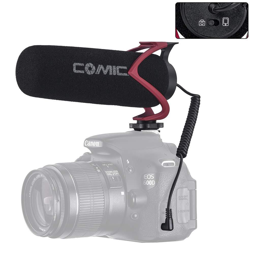 CVM-V30 LITE YouTube Video Recording Mic On Camera/Phone Microphone for Canon Nikon Sony DSLR DV Camcorder Most Smartphones Vlog External Shotgun Mic CVM-V30 LITE Mic