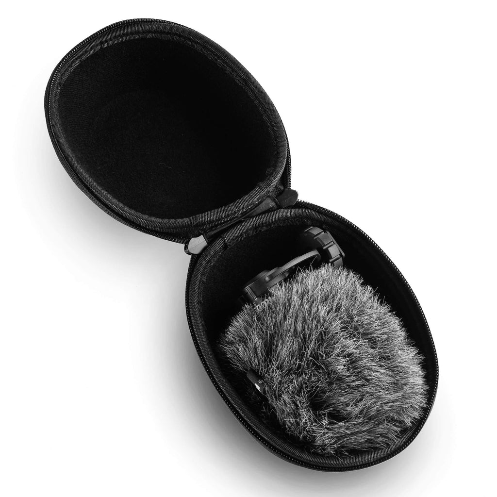 [AUSTRALIA] - Caseling Hard Case Fits Rode Video Mic with Rycote Lyre Shock Mount and Deluxe Furry Windshield 