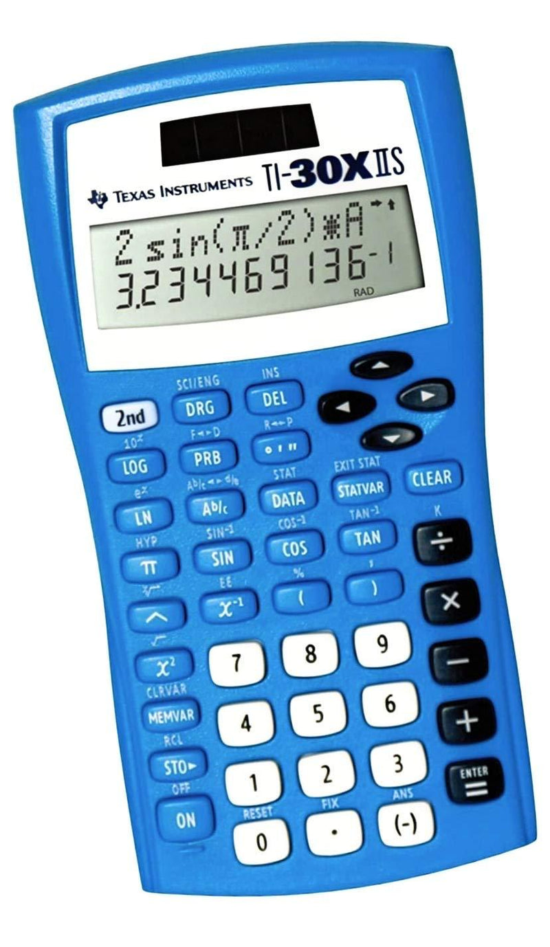Texas Instruments TI-30X IIS Scientific Calculator, Blue