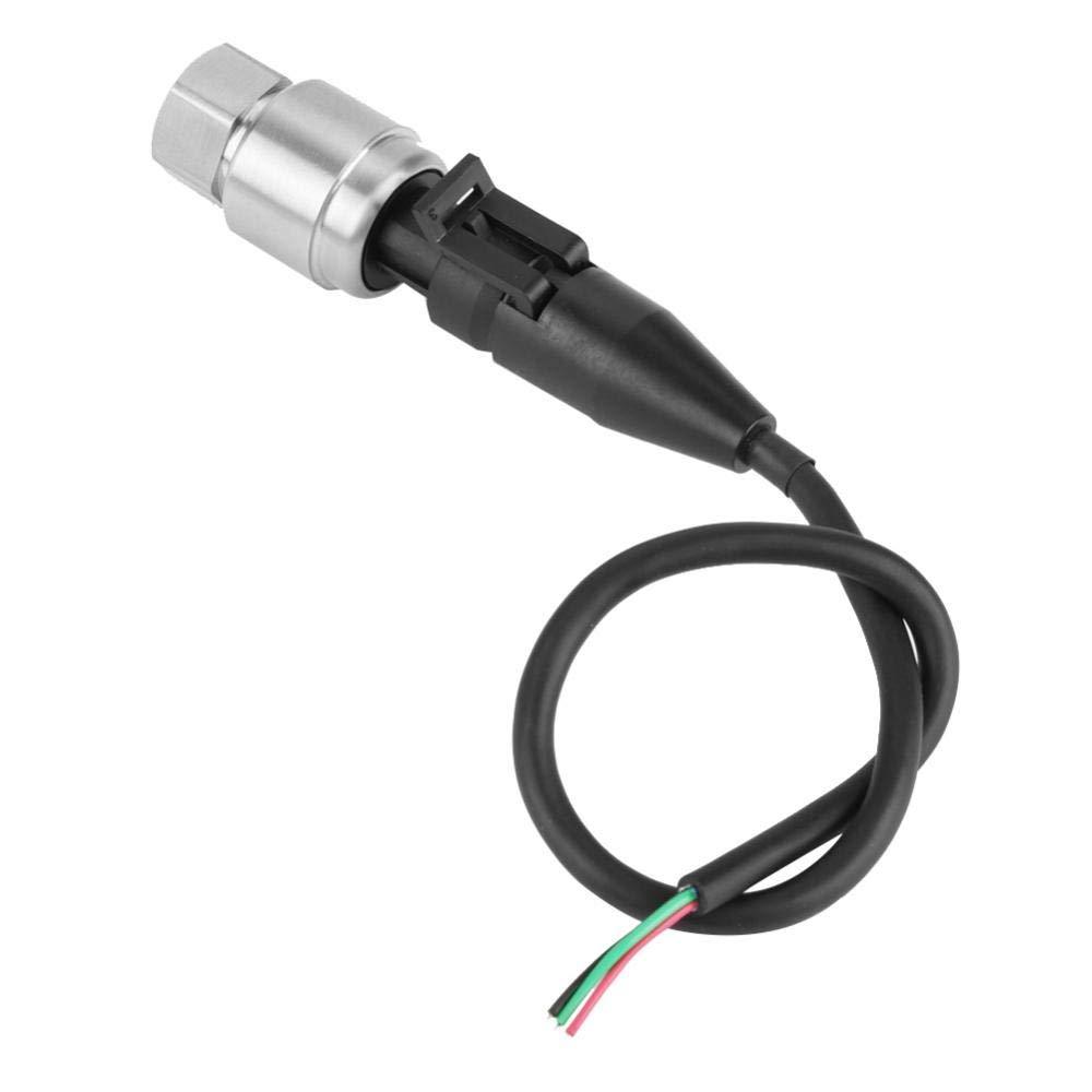 Akozon G1/4" Pressure Transducer Sensor Input 5V Output 0.5-4.5V / 0-5V for Oil Fuel Diesel Gas Water Air, Thread Stainless Steel(0-300PSI)
